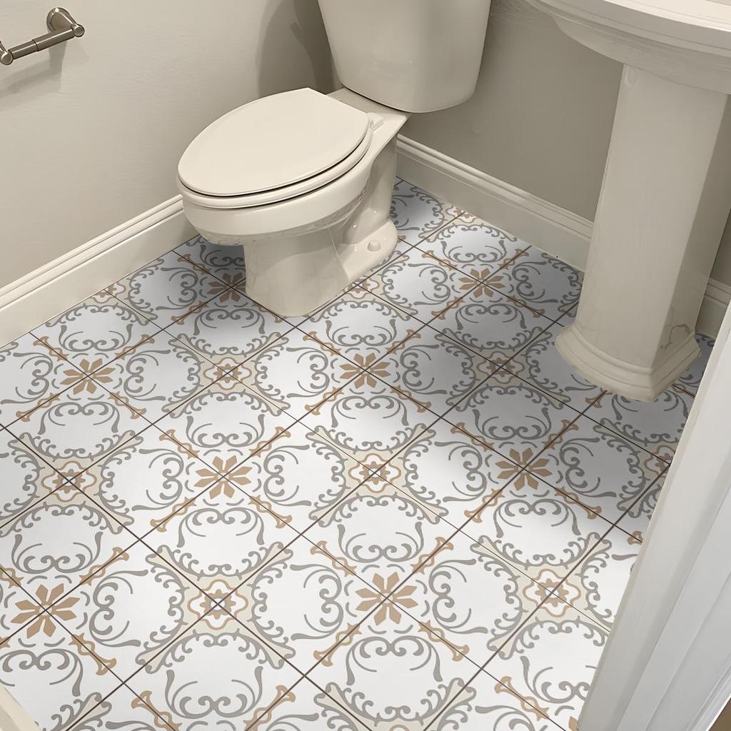 5Mm Thickened Waterproof And Non-Slip Wall Sticker Floor Sticker Imitation Tile Bedroom Living Room Decoration