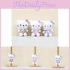 Cute Plush Leopard Print Cat Keychain Soft Toy Doll Bag Charm Kids For