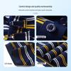 MONTAGUT Men's Silk Blend Striped Short Sleeve Polo Shirt