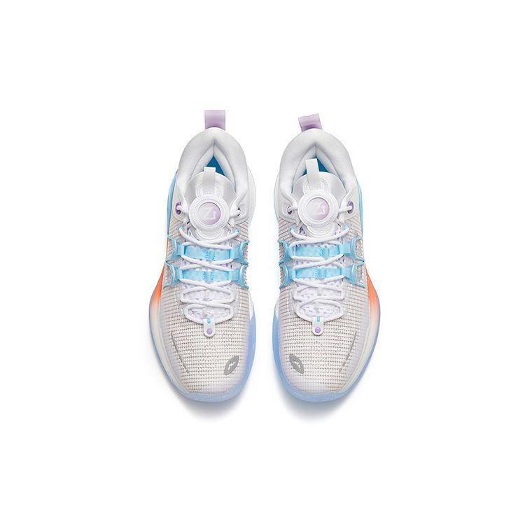 Anta Zup1 Nitrogen Technology Shock Absorption Non-Slip Wear-Resistant Low-Top Basketball Shoes Men Sneakers Purple White 112311105-1