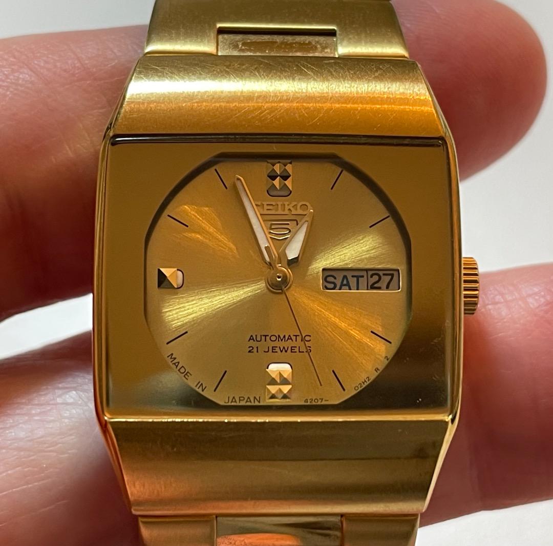 

[USED] SEIKO Wristwatch Seiko 5 Overseas Model Reimported Gold