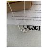 Women Simple Double Ring Clavicle Necklace Minimalist Fashion Personalized Jewelry