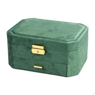 Jewelry Box Case Container Gift with Lock Organizer Display for Charm Rings