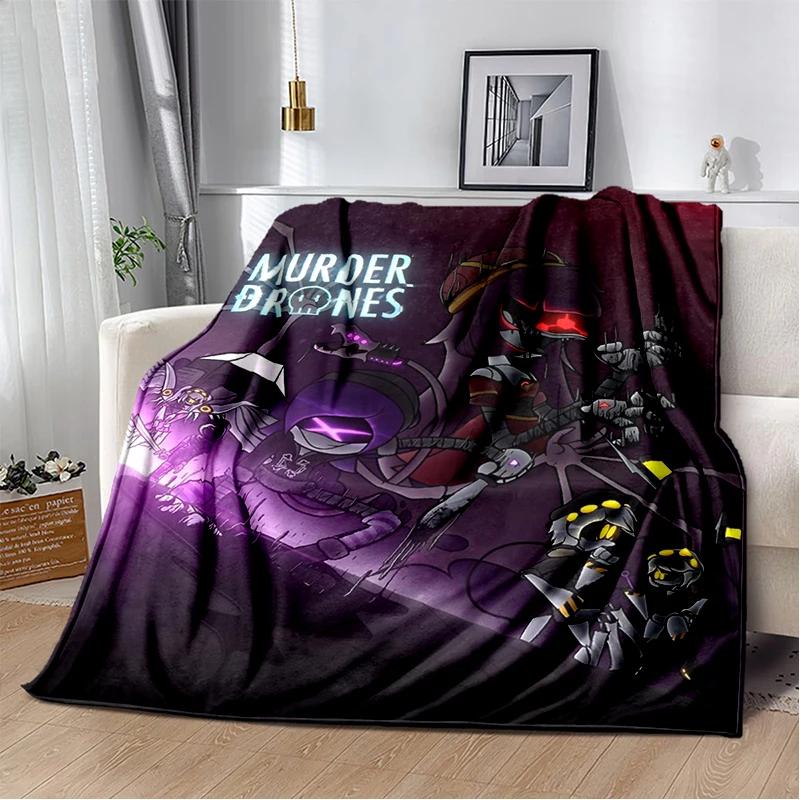 29 Style New 3D Murder-Drones Uzi Cartoon Soft Blankets,Throw Blanket Comfortable Blanket for Picnic Beds Sofa Home Bedroom Kids