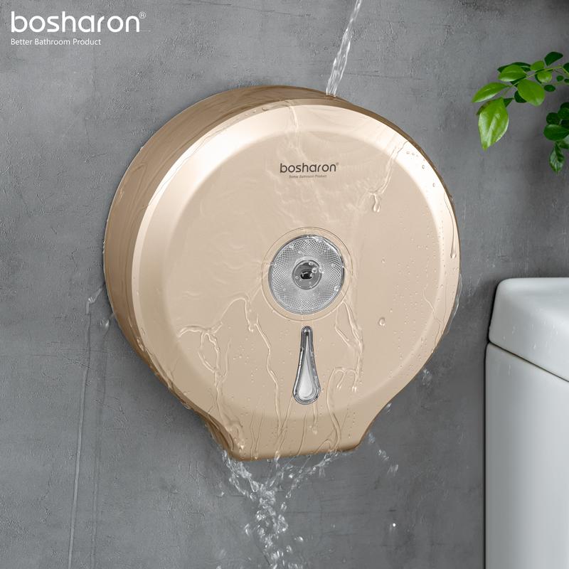 Kitchen ABS Plastic Down Pull Paper Holder Manual Bathroom Wall Mount Toilet Jumbo Roll Tissue Paper Restaurant Napkin Dispenser
