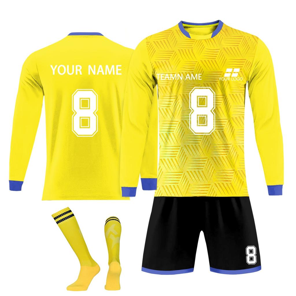 Personalised Shirts Kit Mens Girls With Name Number Custom Football Jerseys For Boys Training Suit