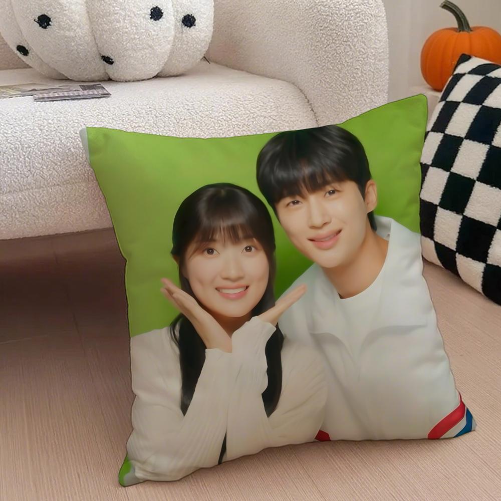 korean drama LLovely Runner Cushion Cover Throw Pillow Cover Hidden Button Durable Polyester Chair Cushion