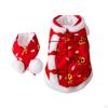 Chinese Tang Suit Winter Puppy Clothing with A Scarf Dogs Coat Cold Weather Clothes for