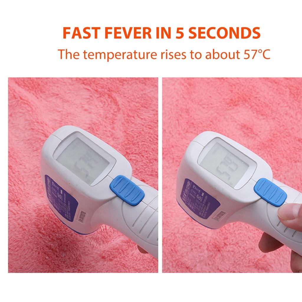 White 220V Electric Heated Blanket Fast Heating Adjustable Electric Heating Blanket Temperature Controller