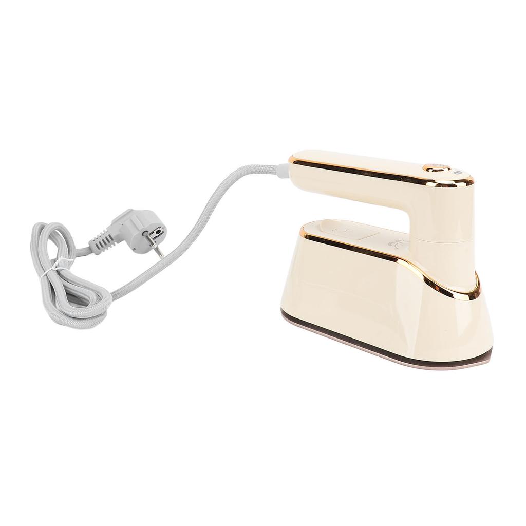 Handheld Steam Iron Beige Portable Rotatable Multifunctional 1300W Quick Preheating Drip Proof Handh