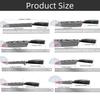 Kitchen Knife Japanese Chef Knife Damascus Steel Laser 7CR17 Meat Cleaver Santoku Butcher Knife Cooking Tools for Fish Vegetable