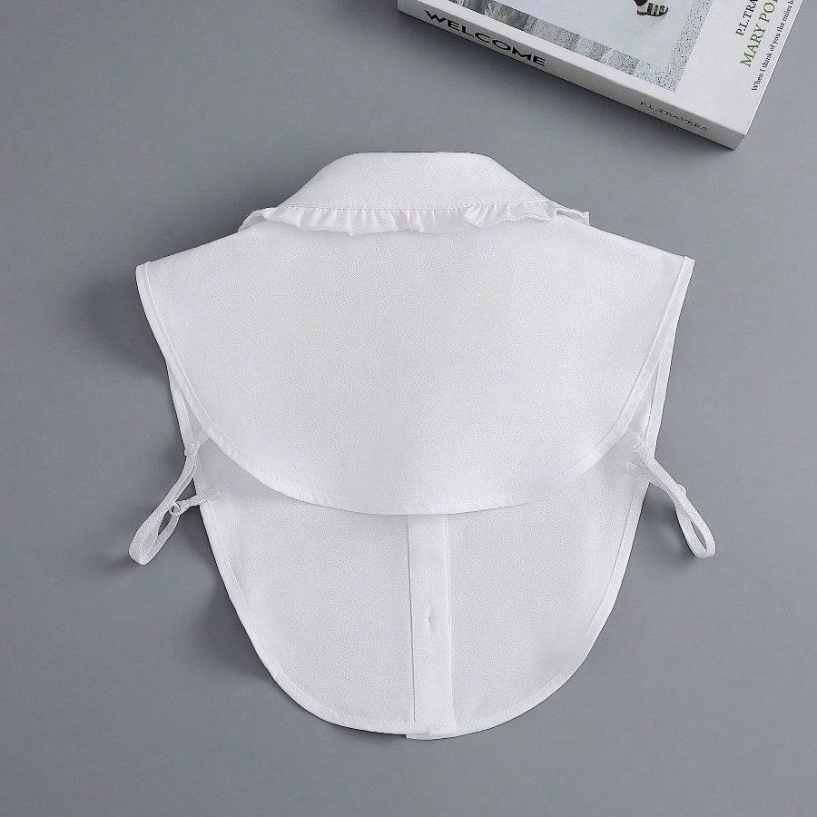 Fake collar Women's versatile fake collar Autumn and winter ruffle edge fake collar Solid color shirt Inner collar