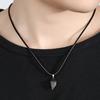 1 paio di collane abbinate per coppie, in lega elettrolitica, con ciondolo magnetico a forma di cuore, romantiche collane abbinate per marito e moglie, regalo per San Valentino