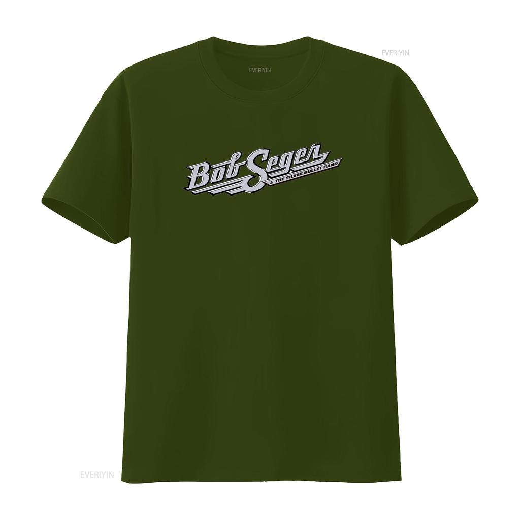 Bob Seger Classic T Shirt for Rock Fans Silver Bullet Band Vintage Washed Versatile Slightly Breathable Soft Stylish Graphic