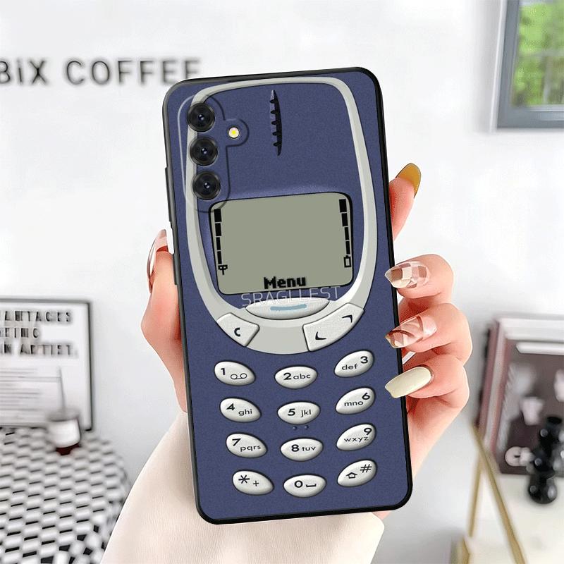 Funny Retro Callphone Soft Phone Case for Samsung A17 A37 A57 A16 A26 A36 A56 A15 A25 A35 A55 A14 A24 A34 A54 A13 A23 A33 A53 A5