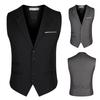 Kamizelki męskie Slim Fit Kamizelka męska Kamizelka męska Kamizelka męska Kamizelka męska Casual Bez rękawów Formalna kurtka biznesowa Plus rozmiar