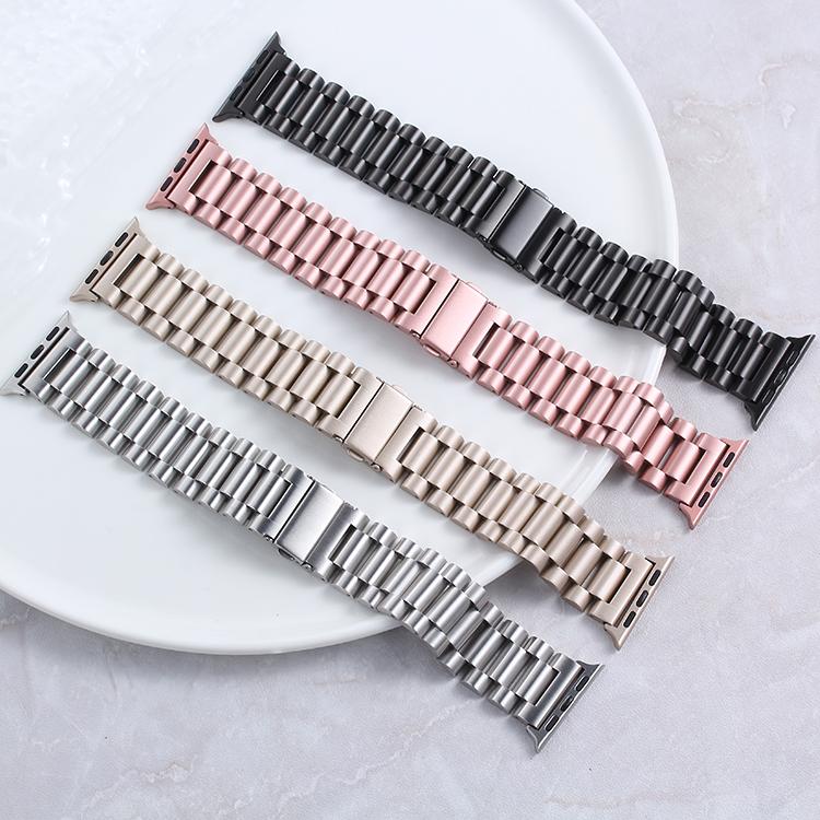 Keepwin Metal Material Solid Watch Band Mesh Wrist Metal Stainless Steel Watch Band Strap for Apple IWatch 9 8 7 6 5 4 3 2 1 SE
