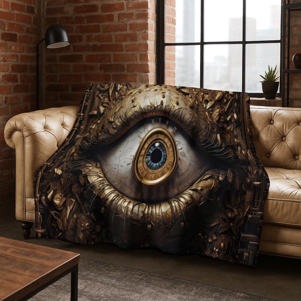 Beauty Eye of Providence Freemasonry Evil Eyes Flannel Blanket,Warm and Cozy Soft Throw Blanket for Home Bedroom Bed Sofa Kids