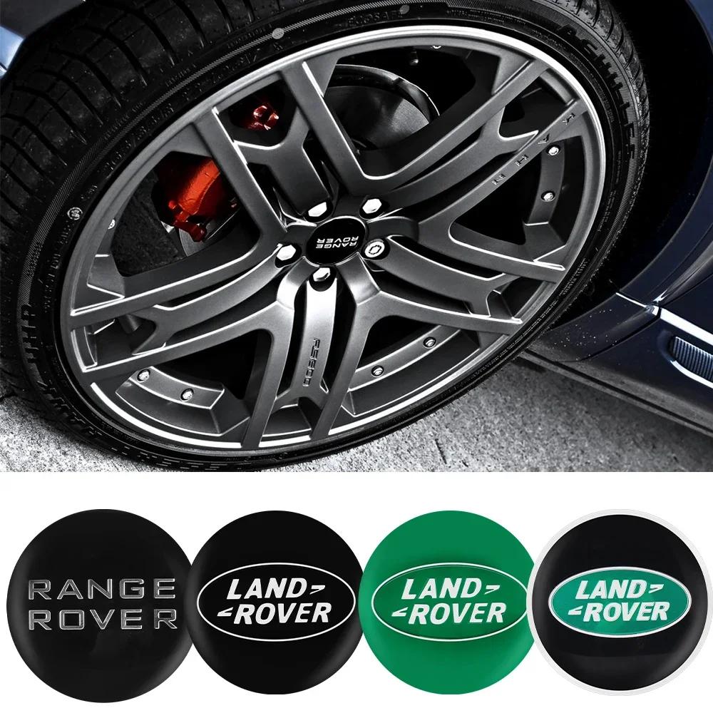 for Land Rover Defender 90 110 Discovery 2 4 Freelander 1 Evoque 4pcs 56mm Car Wheel Hub Center Caps Rim Cover Badges Sticker FG4
