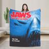 Jaws Shark Wool Blankets 80s Movie Awesome Throw Blanket for Sofa Bedding Lounge 150*125cm Bedspreads