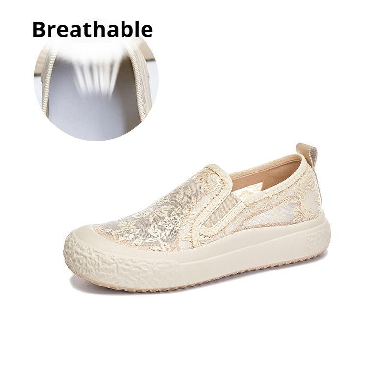 

One-step Fisherman Shoes Thick-soled Breathable White Shoes Fashionable Casual Shoes Light Shoes Versatile Women s Shoes 35 хакі