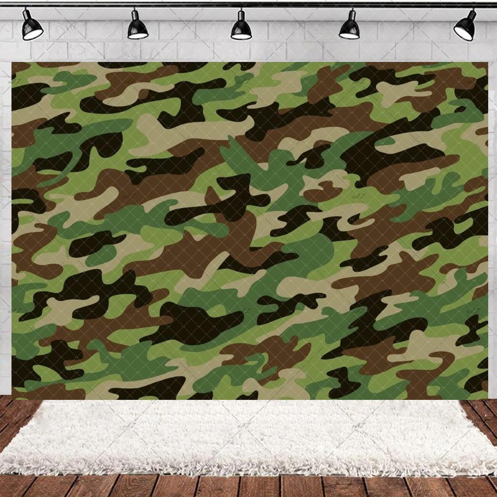 Militär Armee Thema Jungen Geburtstagsparty Dekorationen Camouflage Soldat Flugzeug Panzer Hintergrund Cartoon Luftballon Banner Kinderspielzeug Geschenk
