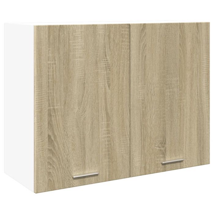 VidaXL Wall-mounted Cabinet "Lyon" Sonoma Oak 80 X 31 X 60 Cm Engineered Wood 849621
