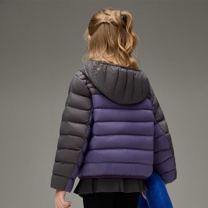 ASK JUNIOR Girls' Water-Repellent Hooded Down Jacket