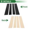 4 Pcs Door Pillar Window Trim for Toyota Tundra 2007-2013