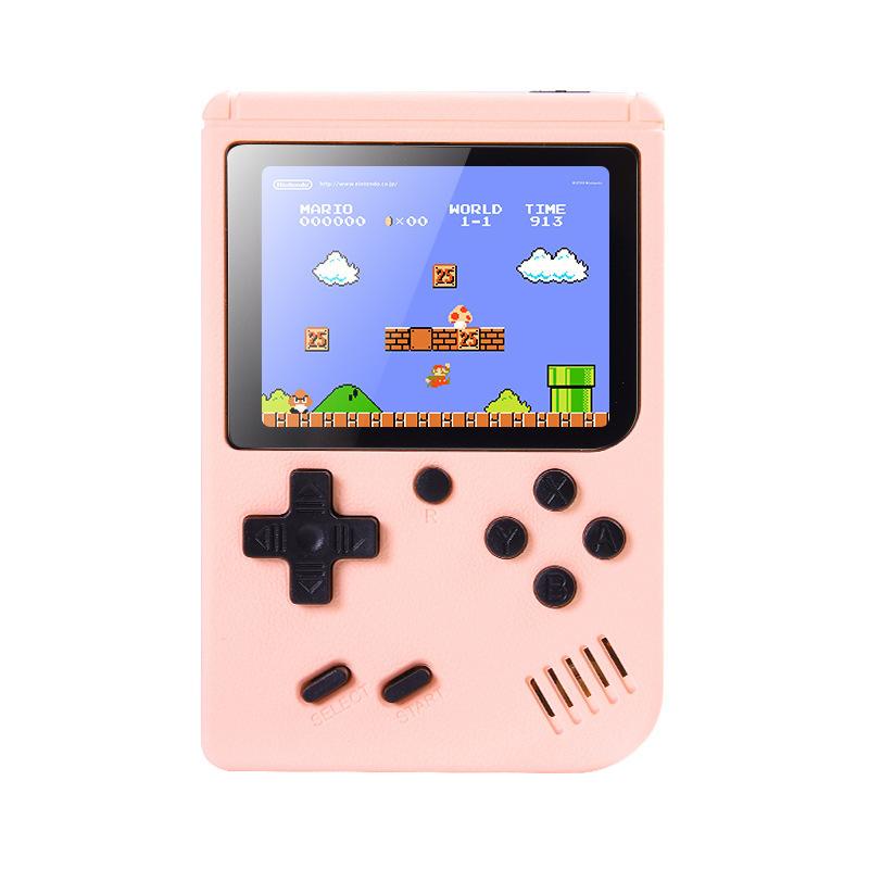 Macaron Mini Retro Handheld Game Console 500 In One Game Double Children's Home TV Nostalgic