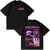 Singer Metrika Album Tour 2026 T-Shirt Herren Damen T-Shirt Kurzarm Locker Baumwolle Lässig Hip