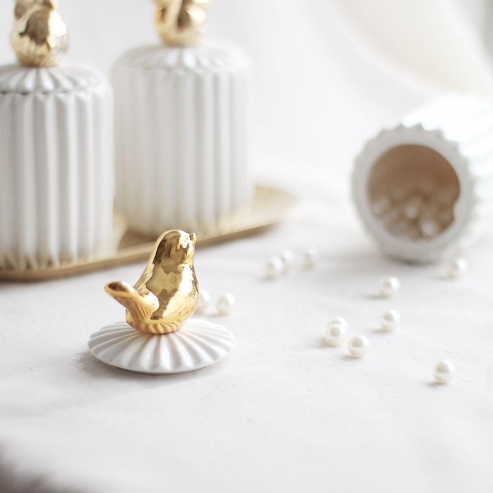 Desktop Small Animal Cotton Swab Storage Box Jewerly Box Toothpick Jar Toothpick Storage