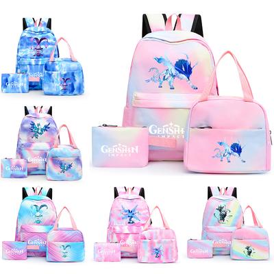 3 Teile/satz Anime Mädchen Rucksack Set Schule Studenten Kawaii Zurück Zu Schule Rucksack Junge Kinder Mittagessen Taschen Bleistift Box