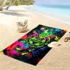 Santos Laguna Print Beach Towel, Large Soft Quick Dry Towel for Beach Camping Swimming
