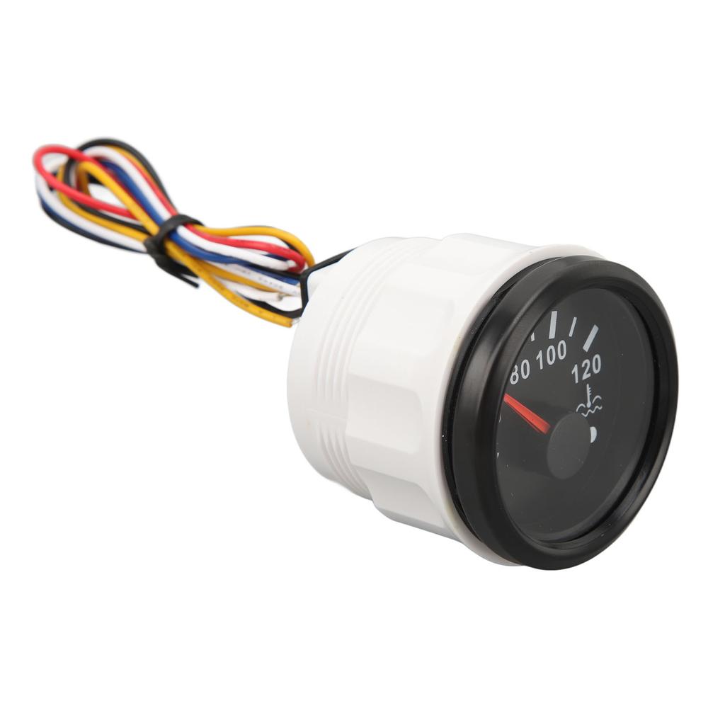 52MM Water Temperature Gauge 40 To 120 Degrees C  9 To 32V Pointer Water Temperature Meter with Backlight For RVs Yachts Fishing Boats
