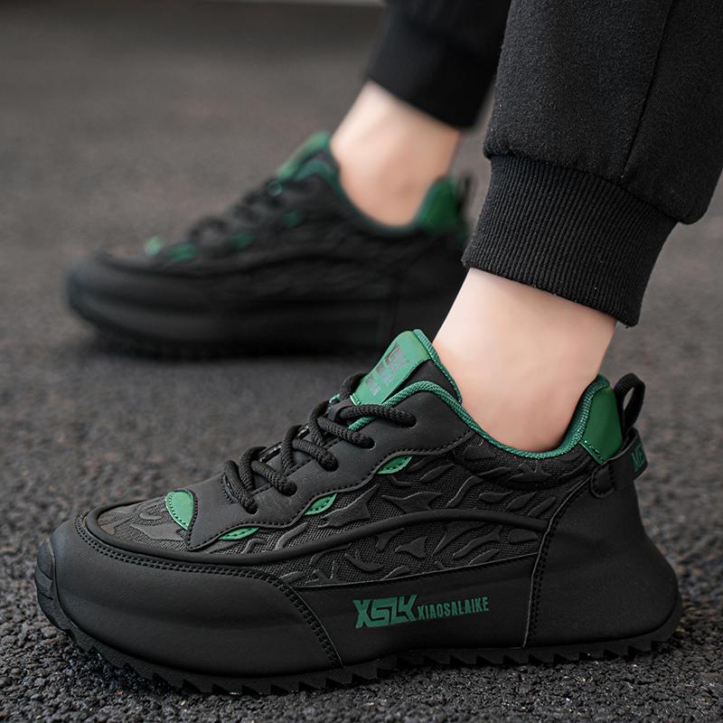 Men's Canvas Shoes New Large Size Fashion Thick Soled Sneakers Breathable Casual Sports Shoes Men Outdoor Hiking Shoes for Men