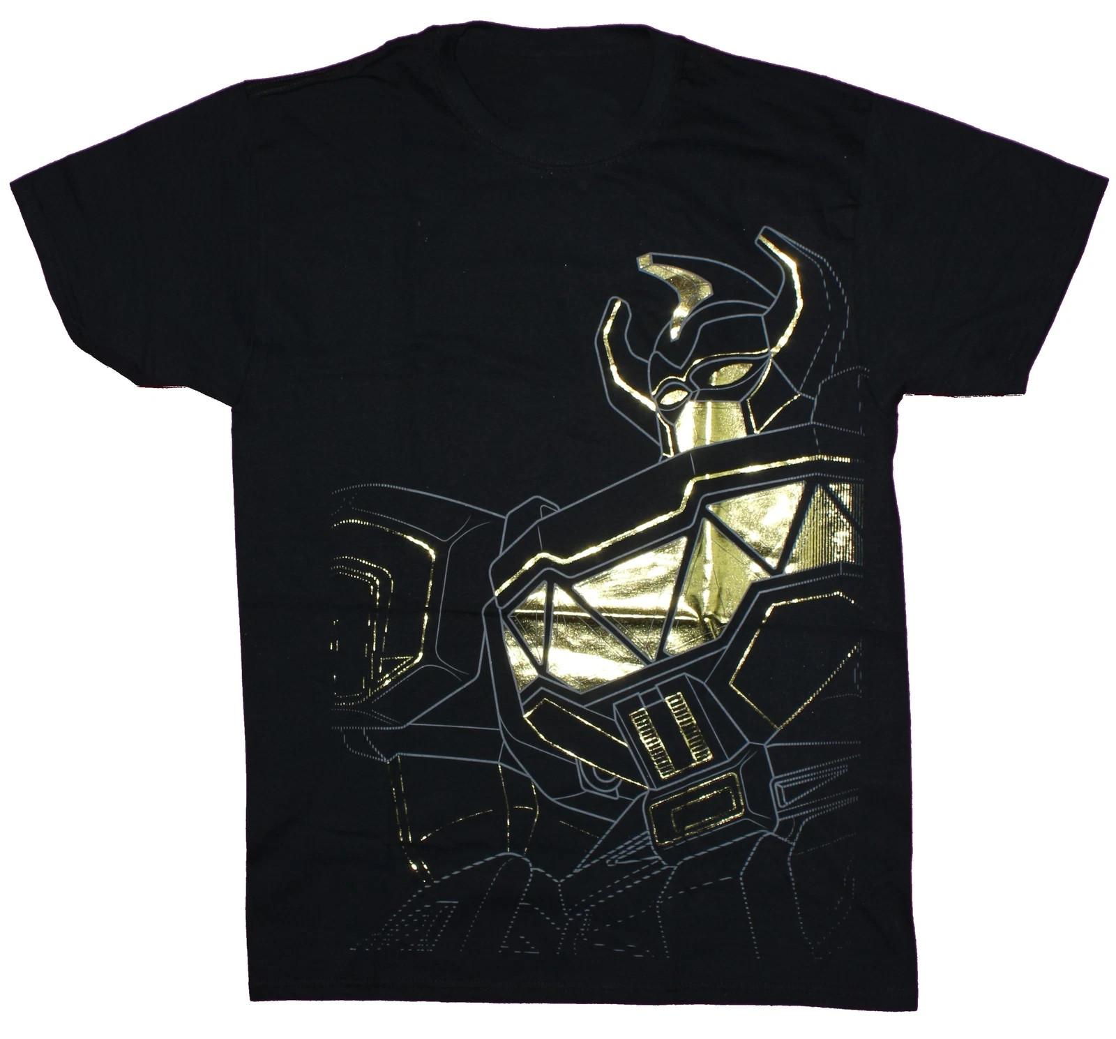 Power Rangers Men’s Gold Foil Unisex T-Shirt XL