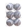 6pcs Foam Velvet Christmas Balls Shatterproof Christmas Tree Pendant  Hotel Office Decor