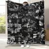 HD Stray Kids Kpop Star Flannel Blanket,Ultra Soft Warm Plush Throw for Home Bedroom Bed Sofa Cover Camping Picnic gift