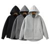 Women's Zipper Hoodie High Street Unisex Style Double Pockets Oversize Loose Sweatshirts Outerwear Top