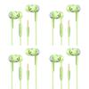 1/2/3/4Pcs Universal 3.5mm Wired Headphones Sport Earbuds with Bass Phone Earphones Stereo Headset with Mic Volume Control