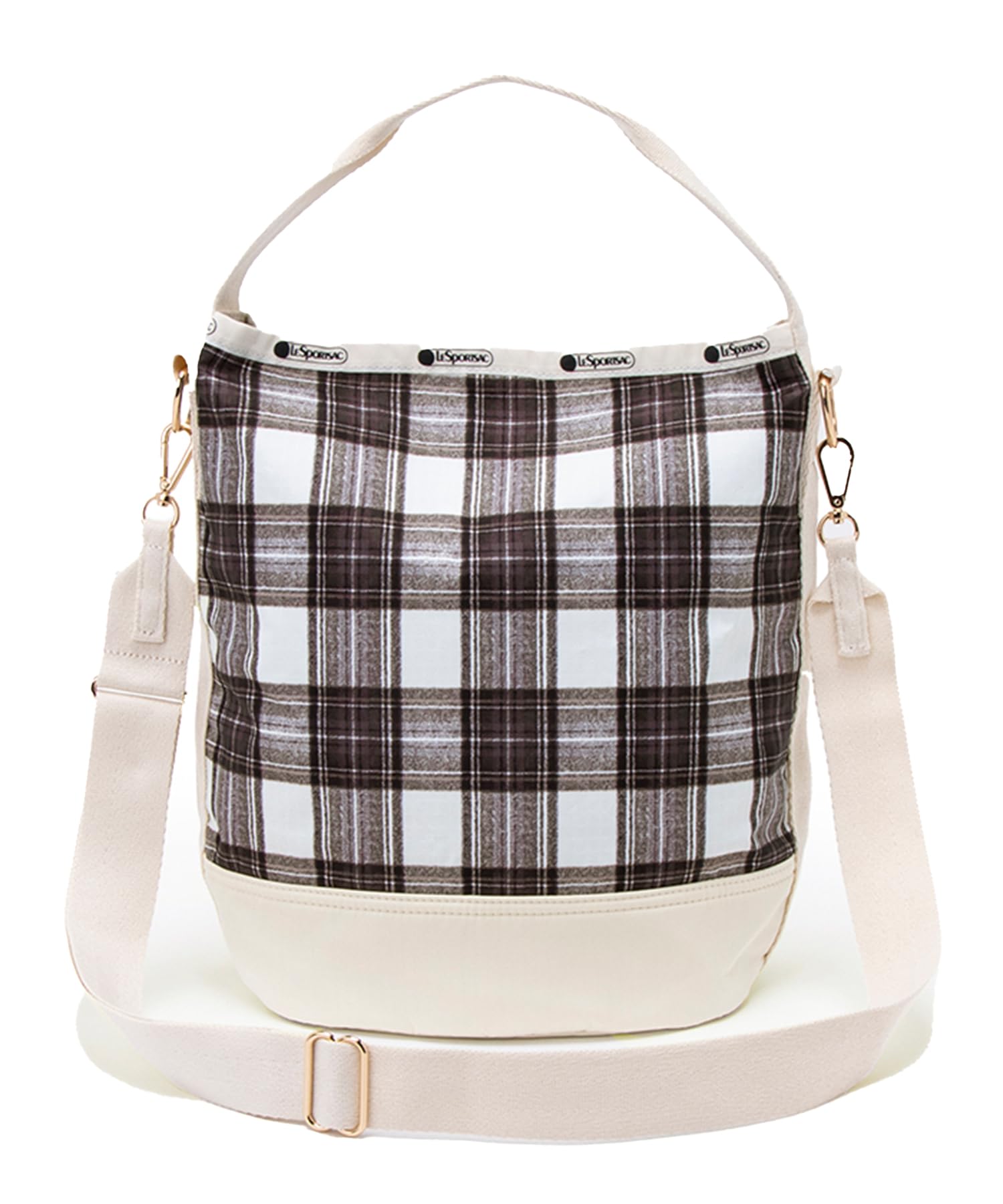 

Official Shoulder Bag CONVERTIBLE BUCKET Classic Tartan Sandbar [LeSportsac] BAG/1540 Women s