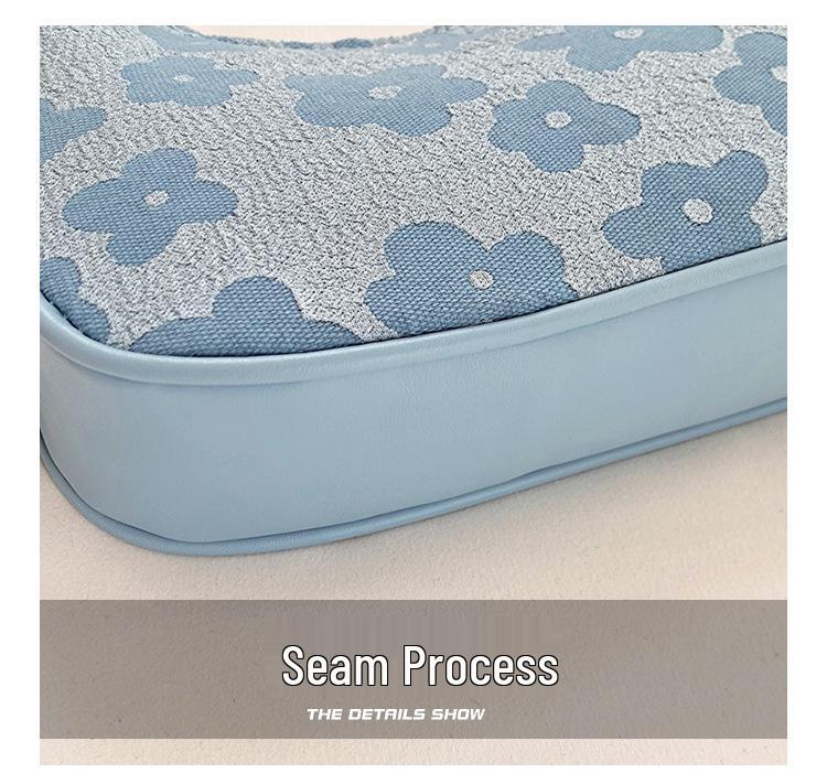 Women's 2023 Trendy Retro Crossbody Baguette Bag – Lace Knit Fabric