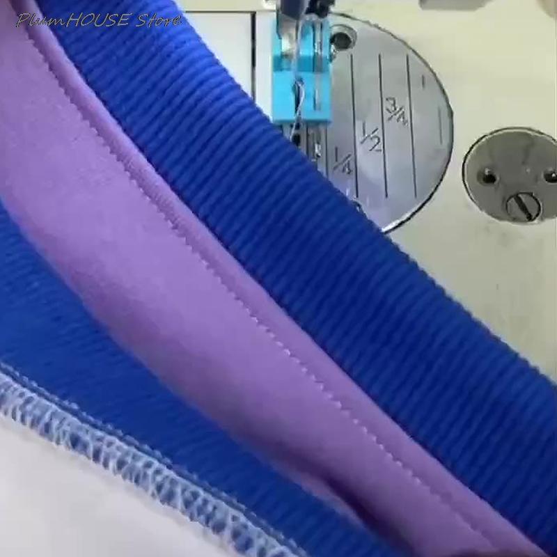 1 PZ Piedino premistoffa per bordo in plastica SP-18 piedino premistoffa per linea incorporata macchina piana piedino premistoffa per bordo tendine di manzo in plastica accessori per cucito