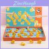 Jeu de pêche au canard en bois pour enfants Jouet éducatif pour l'apprentissage précoce et les compétences en numération
