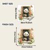 Creative Window-Opening Panda, Flower, Butterfly Home Decor Wall Cling Stickers