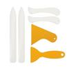 6 Stuks Professionele Papiervouwgereedschap Set Ergonomische Grip ABS Botvouwgereedschap Voor Leer Stof Karton Vouwen