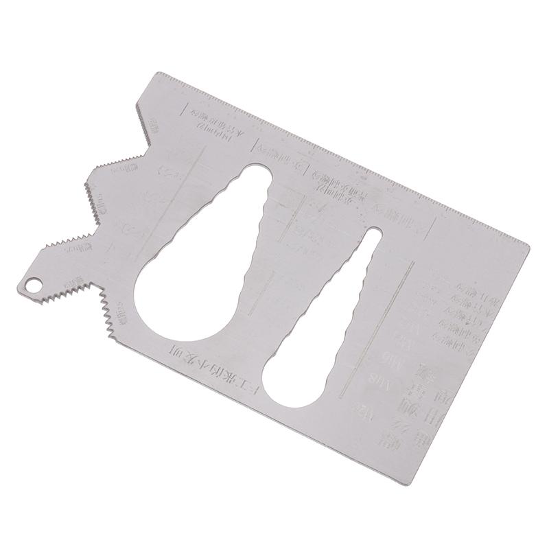 Screw Thread Gauge Bolt Measuring Tool Accurate Metric Thread Measuring Ruler For Engineering Automotive Maintenance Household
