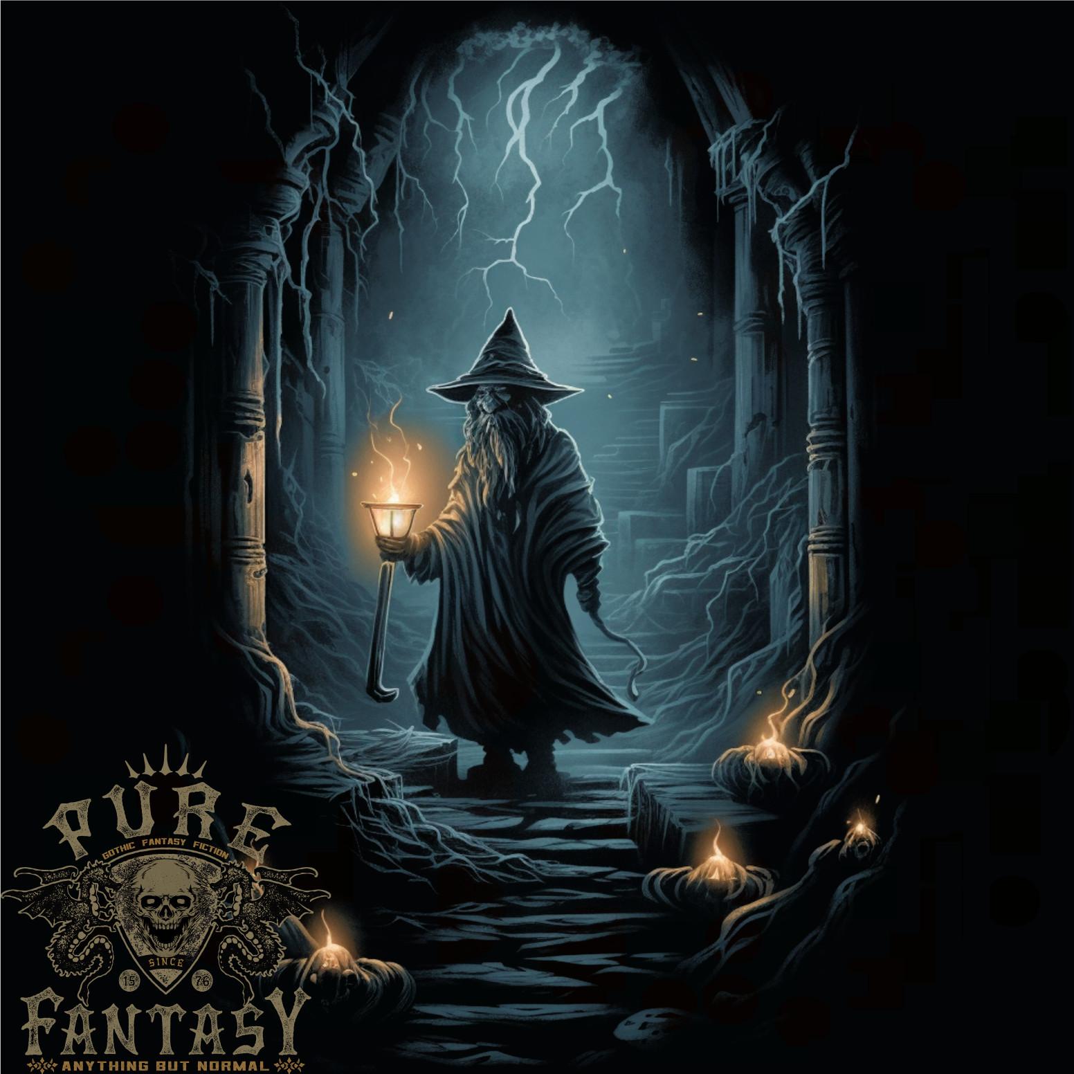 26 Фэнтези Волшебник Колдун 1 Мужская футболка 100% Хлопок Унисекс Футболка M