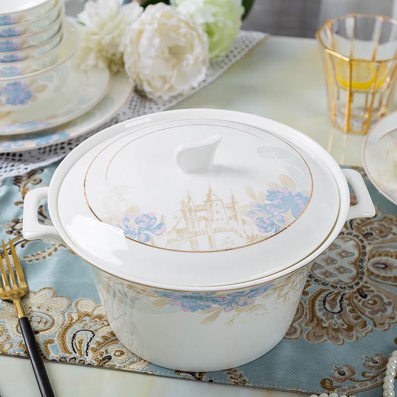 Jingdezhen Fairytale Bone China 28-Piece Dinnerware Set